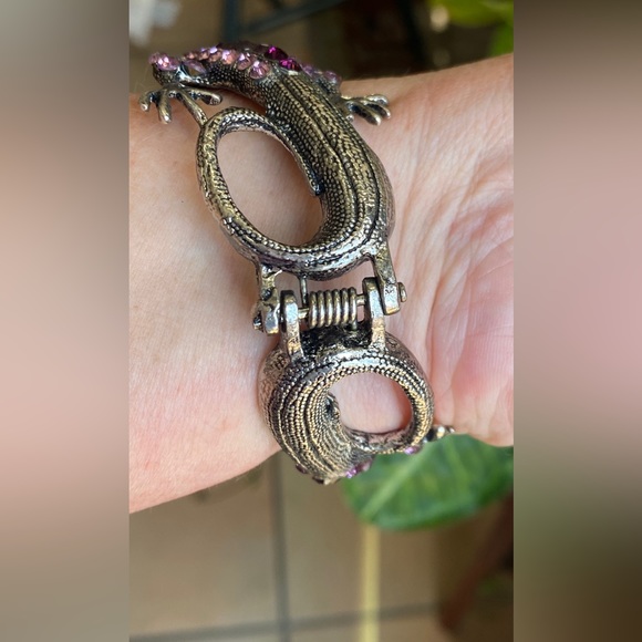 GECKO/Lizard PURPLE AND PINK GECKO BRACELET. - Picture 6 of 6